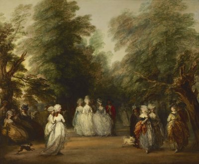 De Mall in St. Jamess Park door Thomas Gainsborough